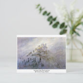 Mistermist in de bergen briefkaart (Staand voorkant)