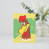 misthoorn die omlaag kijkt briefkaart (Staand voorkant)