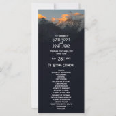 Mistic Mountain Dark Wedding-programma (Voorkant)