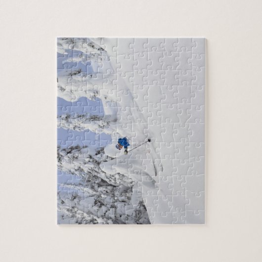 Mistie Fortin skis poeder Legpuzzel (Verticaal)