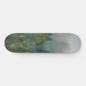 mistig bos landschap koele kunst aan de muur persoonlijk skateboard (Horizontaal)