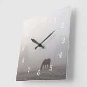 Mistig grazen wandklok (Hoek)