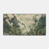 mistig natuur uitzicht bureaumat (Voorkant)