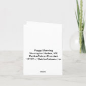 Mistig Ochtendbriefje Kaart (Achterkant)