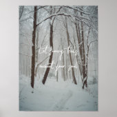 Mistig winterbos poster (Voorkant)