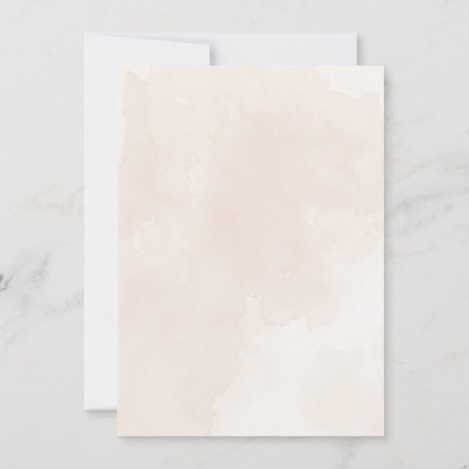 Mistige boom bruiloft uitnodiging (Achterkant)