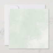 Mistige boom bruiloft uitnodiging (Achterkant)