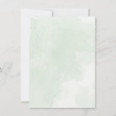 Mistige boom bruiloft uitnodiging (Achterkant)