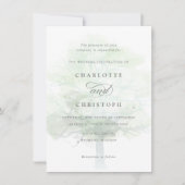 Mistige boom bruiloft uitnodiging (Voorkant)