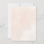 Mistige boom bruiloft uitnodiging (Achterkant)