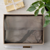 Mistige boomgaard in het voorjaar tissuepapier (Geschenk)