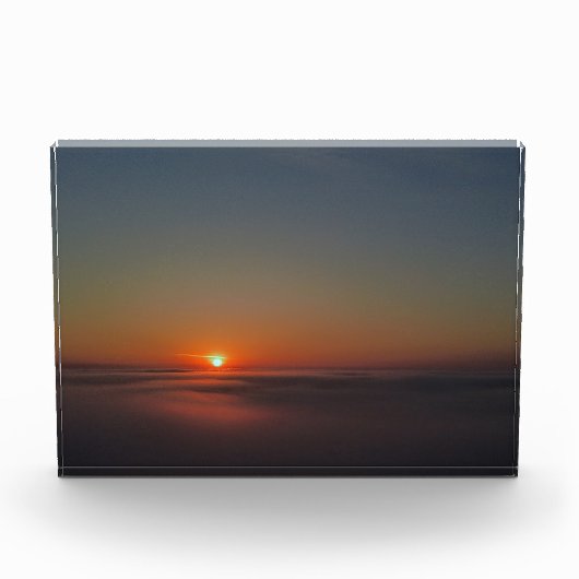 mistige buitenaardse zonsopgang fotoblokken (Voorkant)