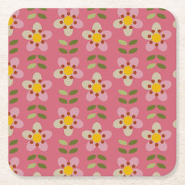 MISTIGE CHARME - Modern Bloemen Papier Onderzetter