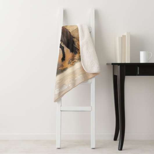 mistige friese ochtend sherpa deken (In situ)