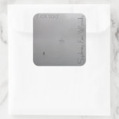 mistige ganzen vierkante sticker (Tas)