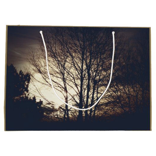 mistige Herfst avond Large Cadeautasje (Achterkant)