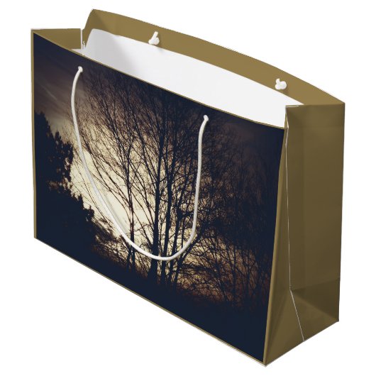 mistige Herfst avond Large Cadeautasje (Achterkant Gekanteld)