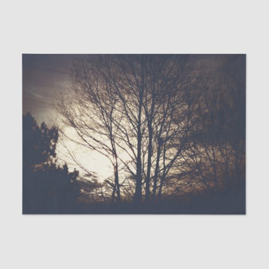 mistige Herfst avond Tissuepapier (Voorkant)