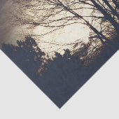 mistige Herfst avond Tissuepapier (Detail)