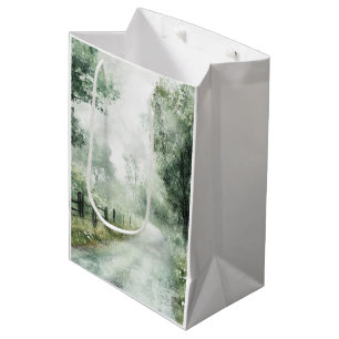 Mistige landweg bospad landschap (1) medium cadeauzakje