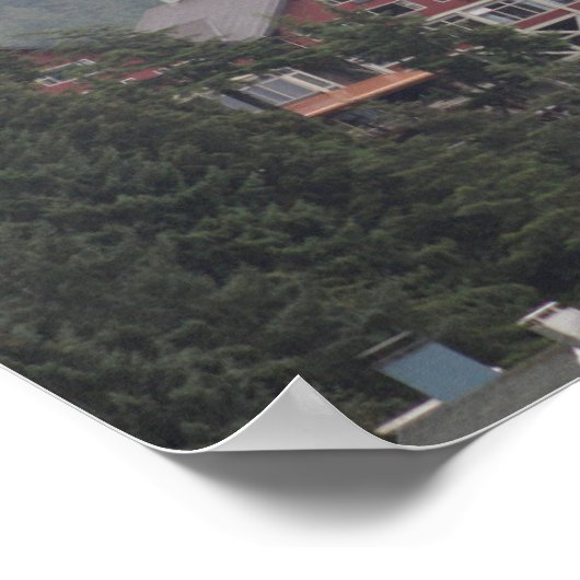 Mistige ochtend poster (Hoek)