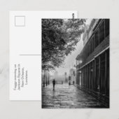 Mistige ochtendwandeling Jackson Square Briefkaart (Voorkant / Achterkant)