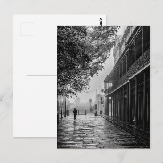 Mistige ochtendwandeling Jackson Square Briefkaart (Voorkant / Achterkant)