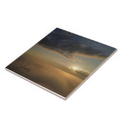 mistige ochtendzonsopgang tegeltje (Zijkant)