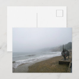 Mistige Scarborough Beach Briefkaart