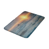 Mistige zonsondergang / Zeegezicht....... Badmat (Gekanteld)