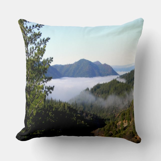 Misting ochtendmist..... kussen (Voorkant)
