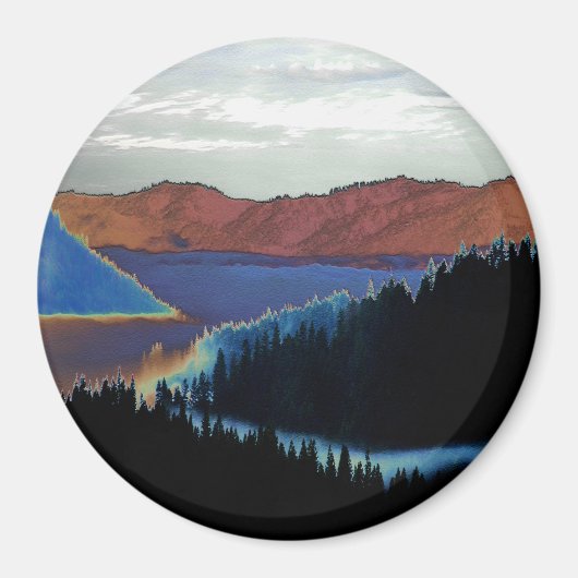 Misting ochtendmist..... magneet (Voorkant)