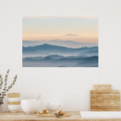 Mistlagen, heuvels en bergen poster (Keuken)