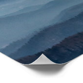 Mistlagen, heuvels en bergen poster (Hoek)