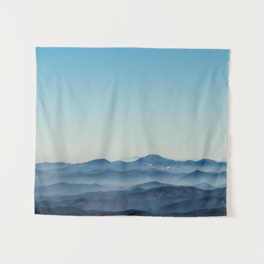 Mistlagen, heuvels en bergen wandkleed (Voorkant (horizontaal))