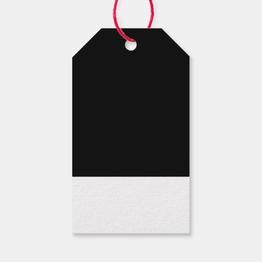 Mistle-toad kerstcadeautassen cadeaulabel (Achterkant)