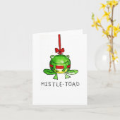 Mistle-toad Kunst voor Liefdadigheidskaart Kaart (Gele Bloem)