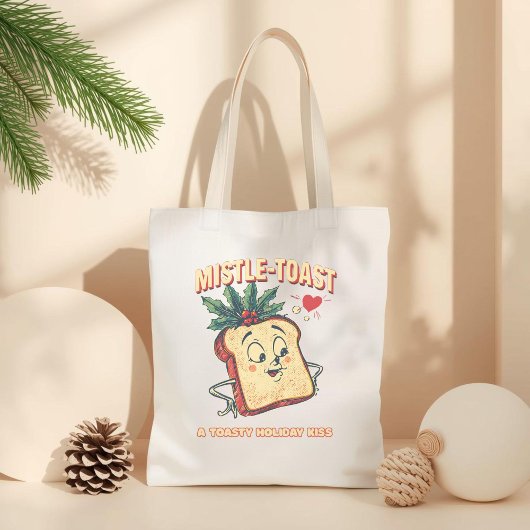 Mistle-toast – Grappige Kerstmis Mistletoe-grap Tote Bag