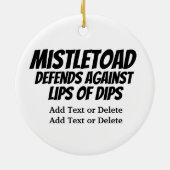 MistleToad 4 - SRF keramisch siermiddel Keramisch Ornament (Achterkant)