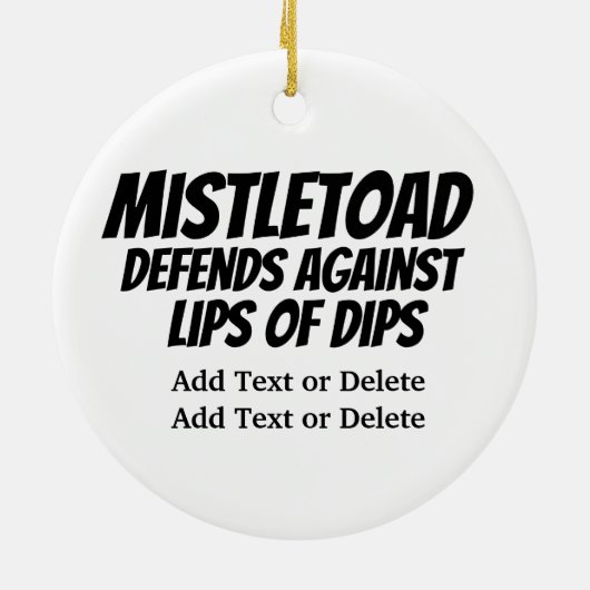 MistleToad 4 - SRF keramisch siermiddel Keramisch Ornament (Achterkant)