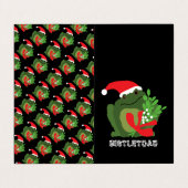 Mistle'toad, Familie Foto Kerstmis Kaart Visitekaartje (Buitenkant ongevouwen)