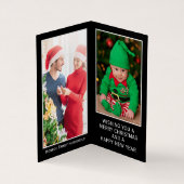 Mistle'toad, Familie Foto Kerstmis Kaart Visitekaartje (Binnen)
