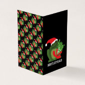 Mistle'toad, Familie Foto Kerstmis Kaart Visitekaartje (Buitenkant)