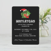 Mistle'toad Kerstparty Uitnodiging (Staand voorkant)