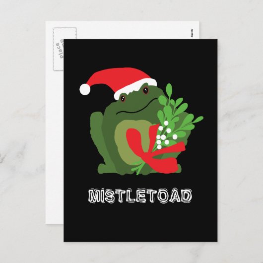 Mistle'toad kerstvakanay Briefkaart (Voorkant / Achterkant)
