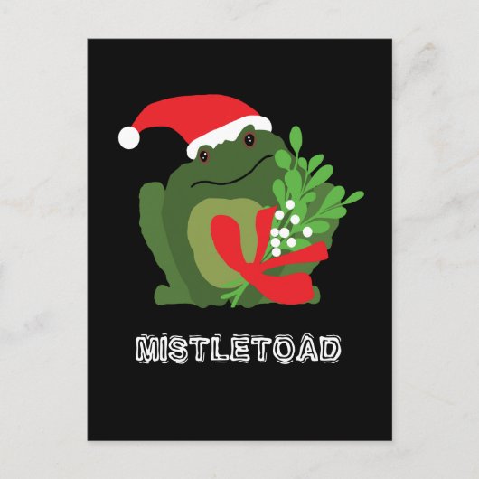 Mistle'toad kerstvakanay Briefkaart (Voorkant)
