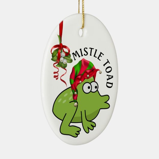 MistleTOAD - Zie ook Mijn andere - Keramisch Ornament (Rechts)