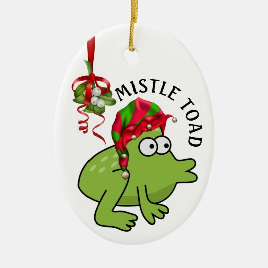 MistleTOAD - Zie ook Mijn andere - Keramisch Ornament (Voorkant)