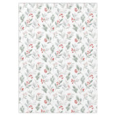 Mistletoe and Holly Berries Pattern Tafelkleed (Voorkant)