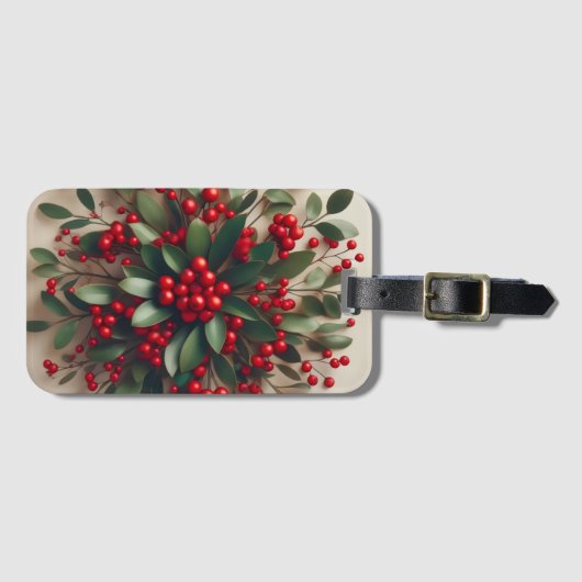 Mistletoe bagagelabel (Voorkant (horizontaal))